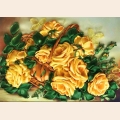 Набор для вышивания лентами Каролинка "Желтые розы"
